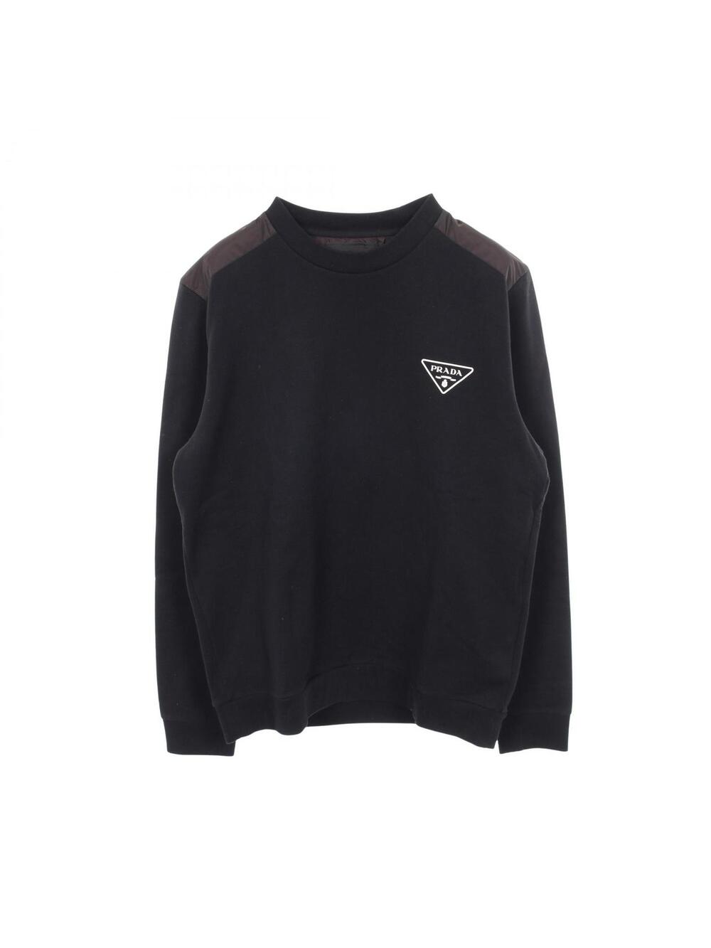 Prada Triangle Logo Crew Neck Paneled #351100P79B